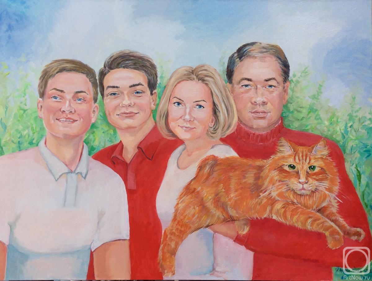 Ageeva-Usova Irina. Family portrait