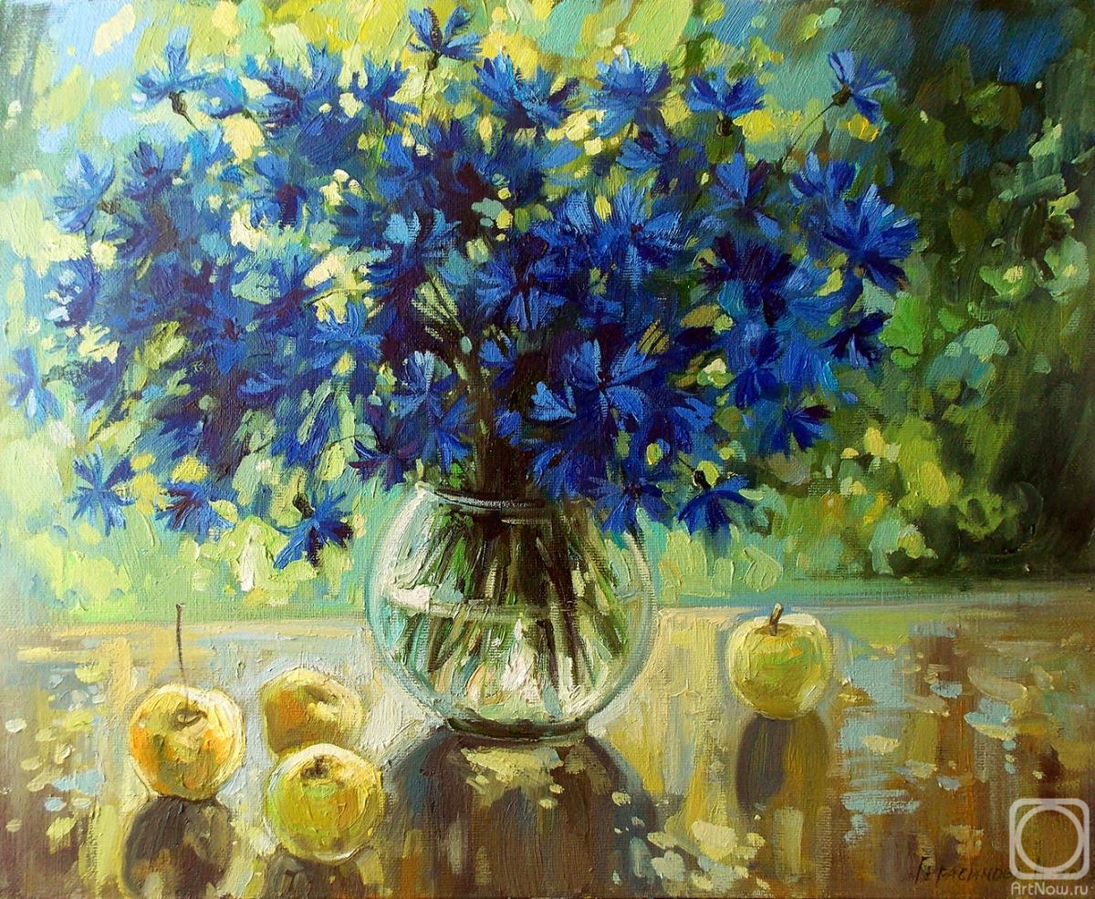 Gerasimova Natalia. Cornflower blue mosaic