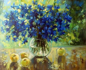Cornflower blue mosaic (Ranetk). Gerasimova Natalia