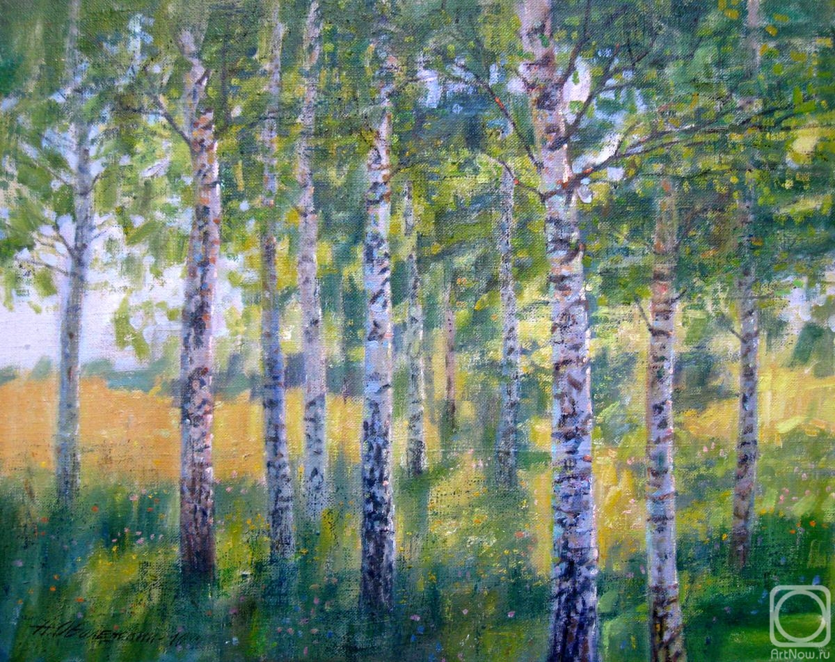 Obolenskiy Alexandr. Birch trees