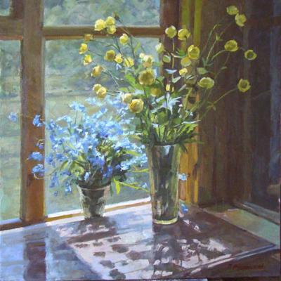 Flowers on the veranda. Rubinsky Pavel