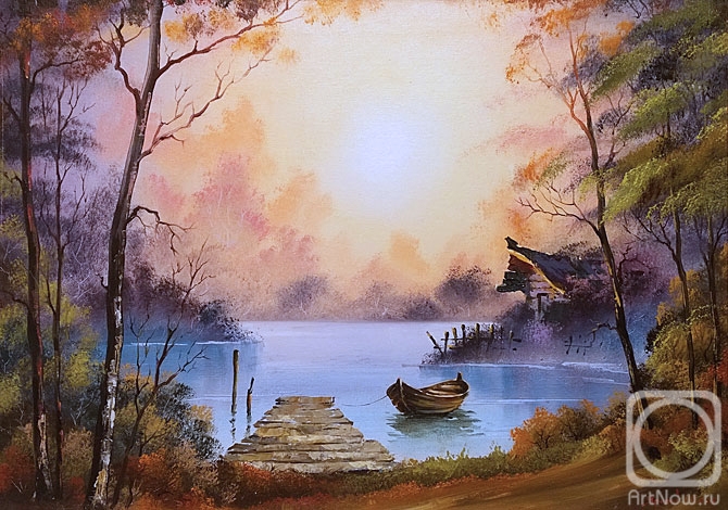 Iarovoi Igor. Landscape with a boat