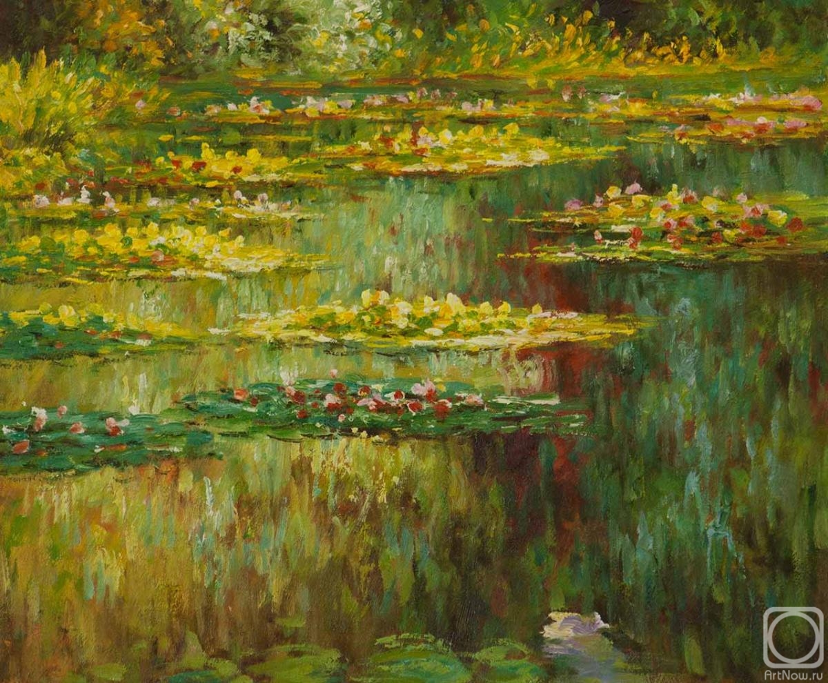 Kamskij Savelij. Pond with water lilies