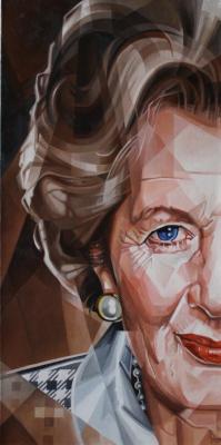 The Iron Lady. Cubo-futurism (Prime Minister P). Krotkov Vassily