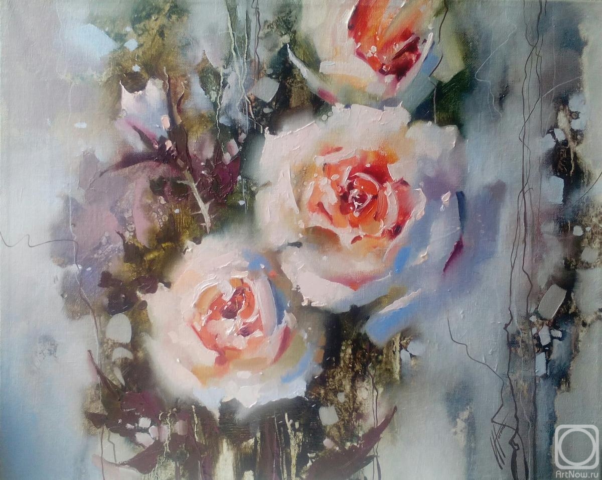 Nogina Irina. White roses