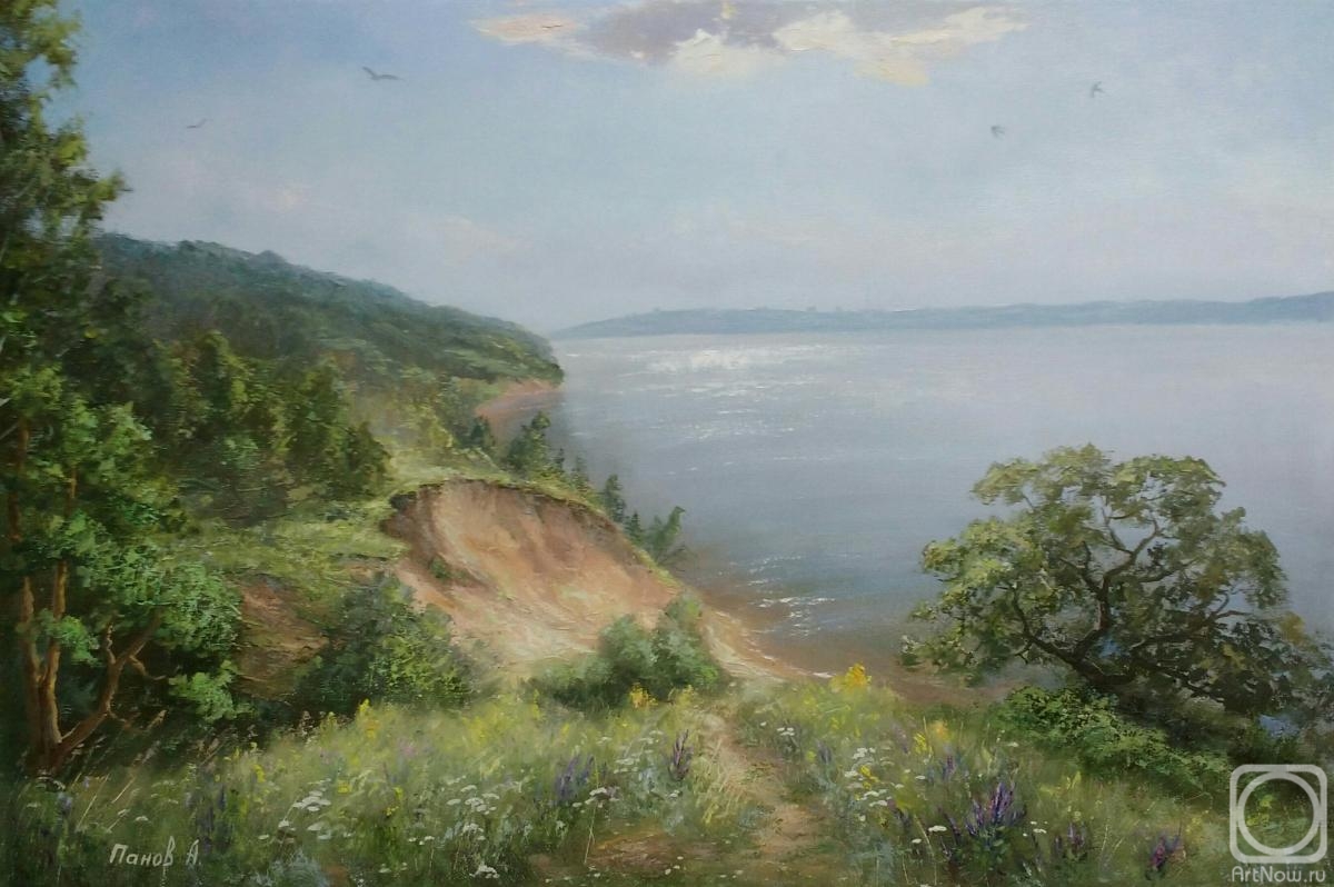 Panov Aleksandr. Volga. Warm summer day