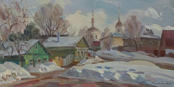 Island winter. Borovsk