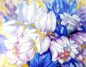 Irises. Light spring