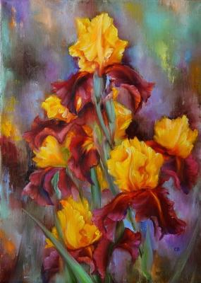 Golden irises
