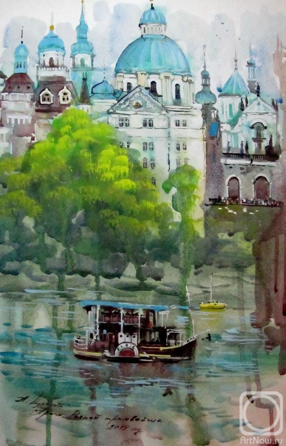 Schubert Albina. Prague, water bus