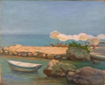 Corfu, the boat (study). Shumakova Elena