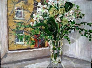 Bouquet on the windowsill. Kataeva Galina