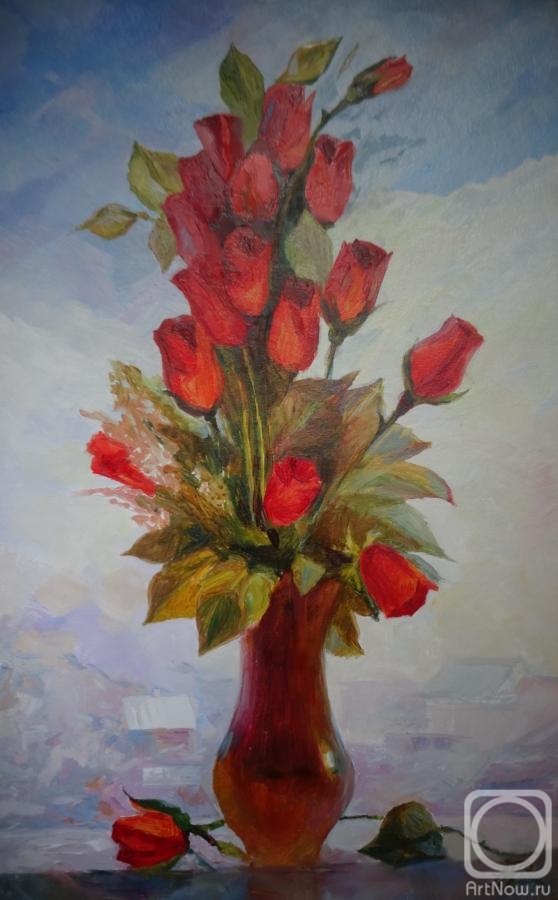Morokhovets Tatyana. The buds of red roses
