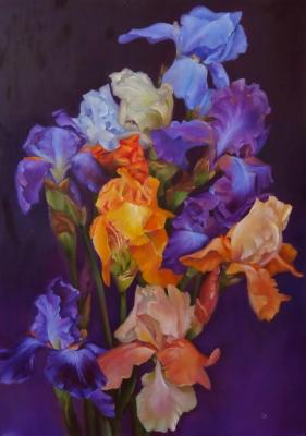 Violet Irises. Razumova Svetlana