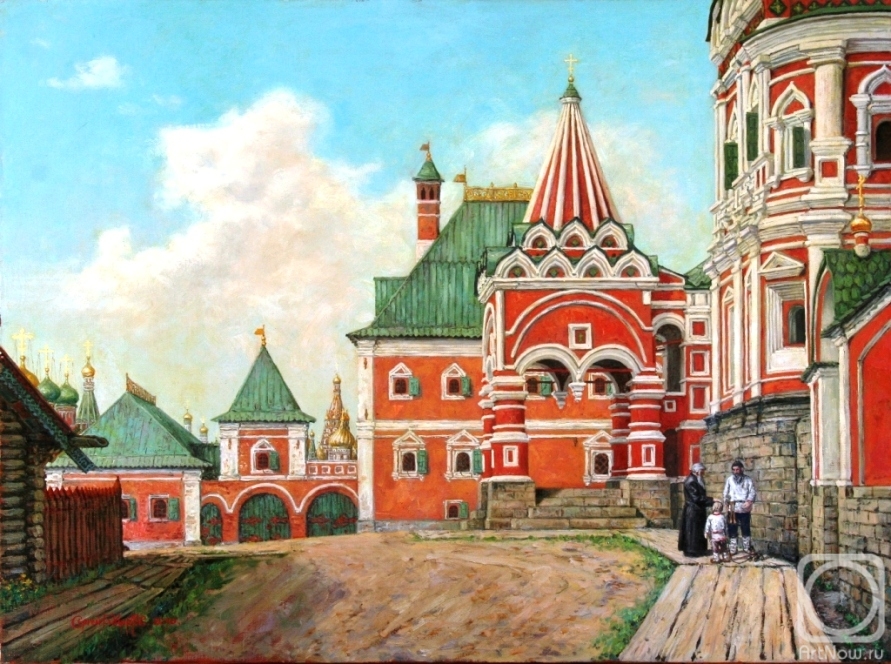 Архитектура россии в 16 в. Палаты Хамовного двора в Москве картина.