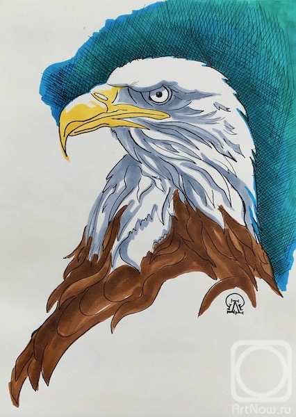 Lukaneva Larissa. Eagle (sketch)