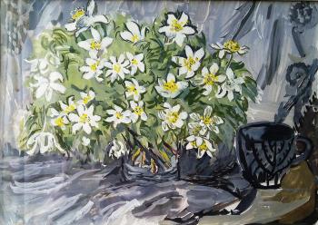 Bouquet of forest anemones, anemone. Sechko Xenia