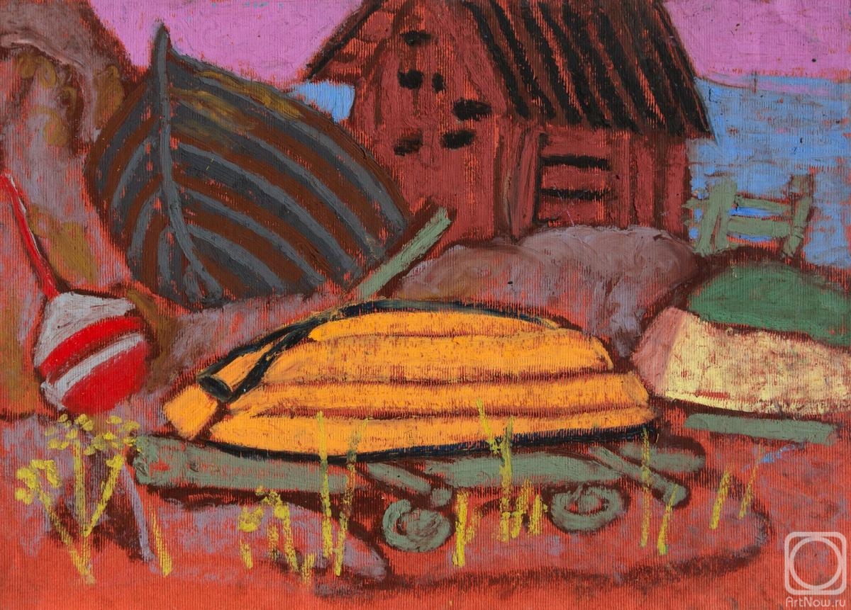 Ovchinnikova Alexandra. Shed and boats