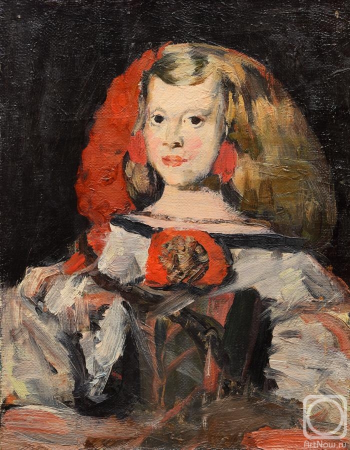 Orlov Gennady. A copy of a painting of Velazquez - portrait of the Infanta Margarita