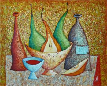 Still life with pears. Sulimov Dmitriy