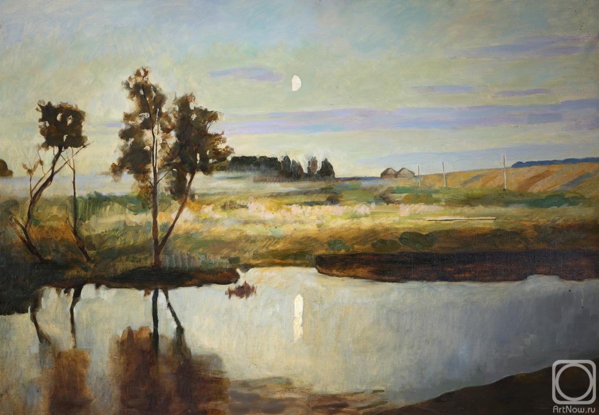 Orlov Gennady. The moon over the lake