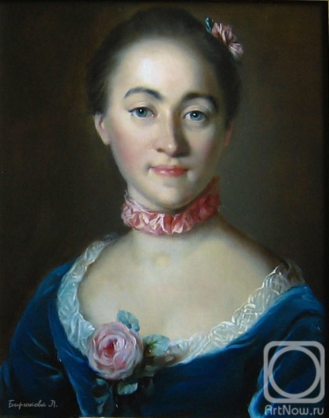 Biryukova Lyudmila. Portrait of Countess E. A. Golovkina. Copy Of Tokke, Louis