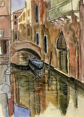 Venice. Boat. Lukaneva Larissa