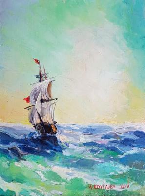 The raging sea (Painting Ayvazovsky). Kruglova Irina