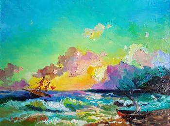 Sea. Koktebel (Painting Ayvazovsky). Kruglova Irina