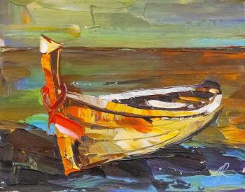 Yellow Boat on the Shore N2. Rodries Jose