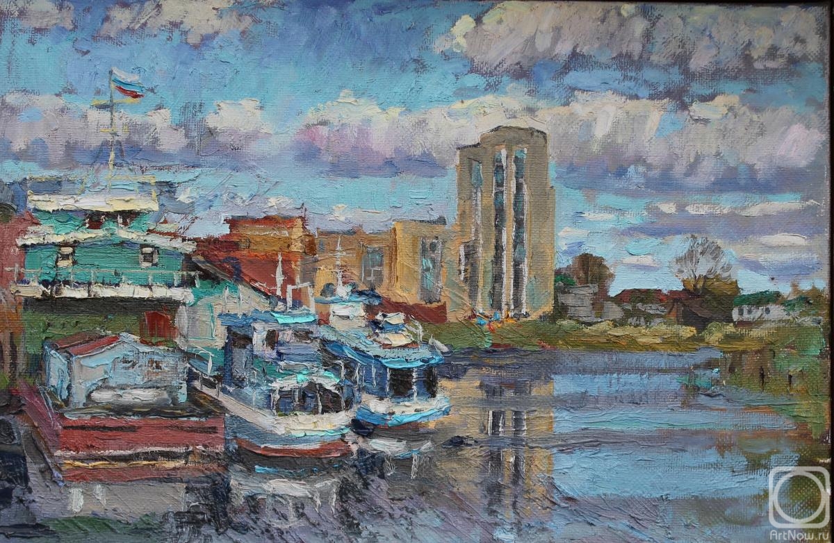 Polyakov Arkady. River port, Vologda