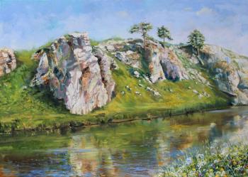 Sloboda stone. Chusovaya River