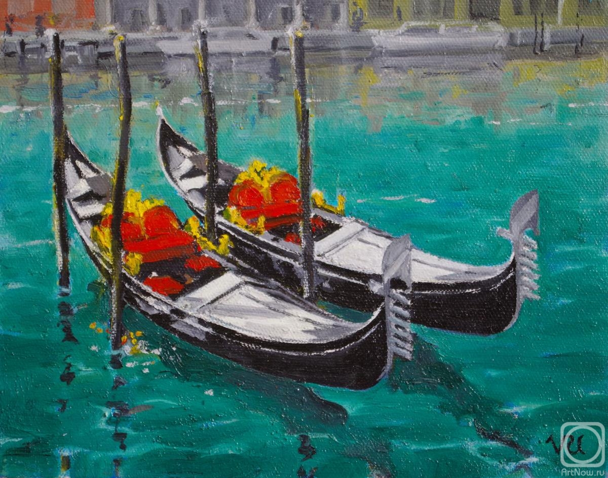Udaltsov Vladimir. Venice. Two gondolas