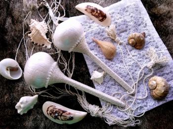 Maracas Snow pearls (Handmade Maracas). Kot Kseniia