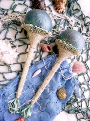 Maracas Sea mermaids boho ( Handmade). Kot Kseniia