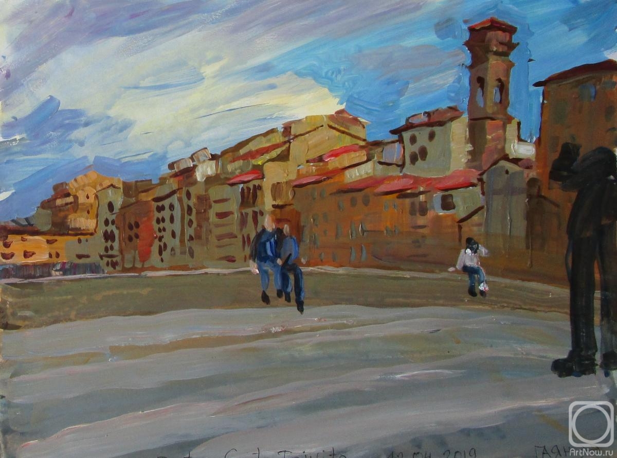 Dobrovolskaya Gayane. Florence, on the bridge of the Holy Trinity (Santa Trinita)