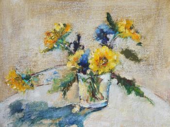 Dandelions in a glass