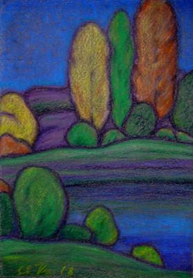 A quiet night in. Autumn. River 4