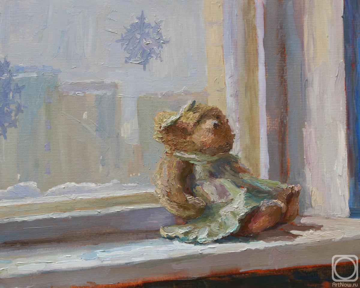 Ledneva Nataliya. Bear at a window