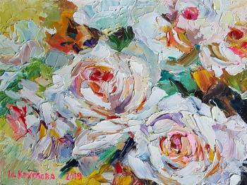 White roses. Kruglova Irina