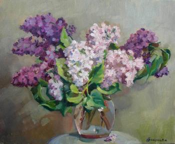 Lilac (Lilac Branches In A Glass Vase). Nikonova Olga
