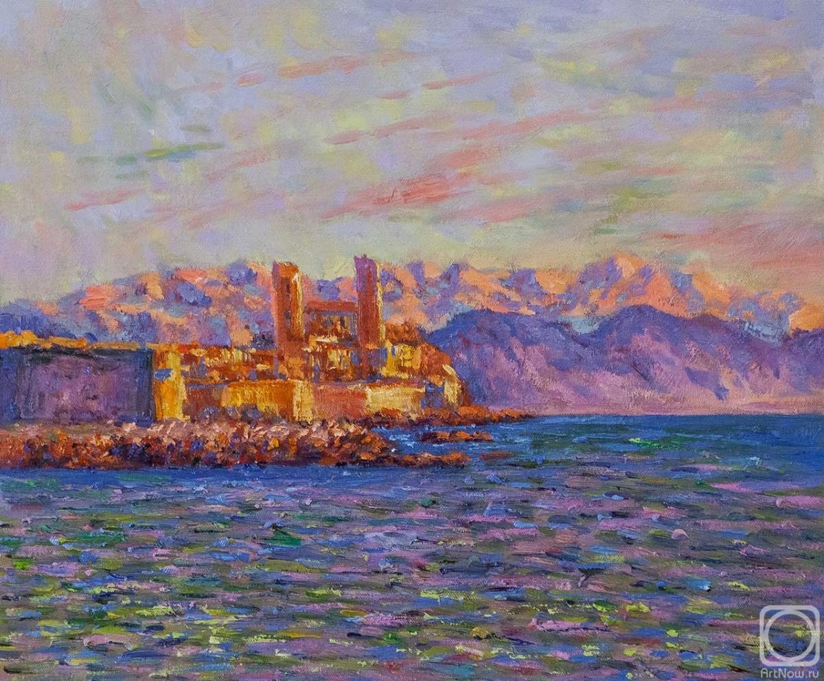Kamskij Savelij. A copy of the painting by Claude Monet. Antibes, noon, 1888