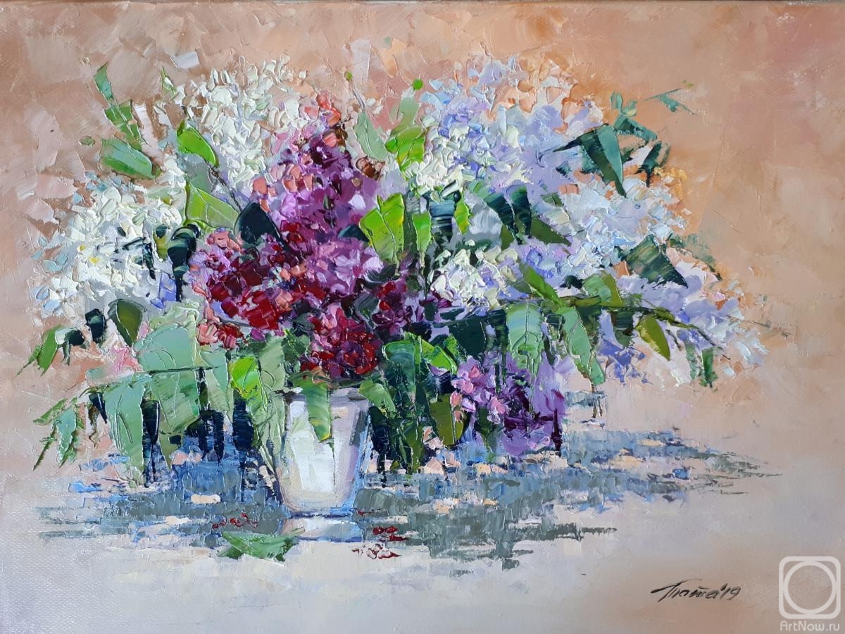 Tata Tatiana. Lilac painting original art