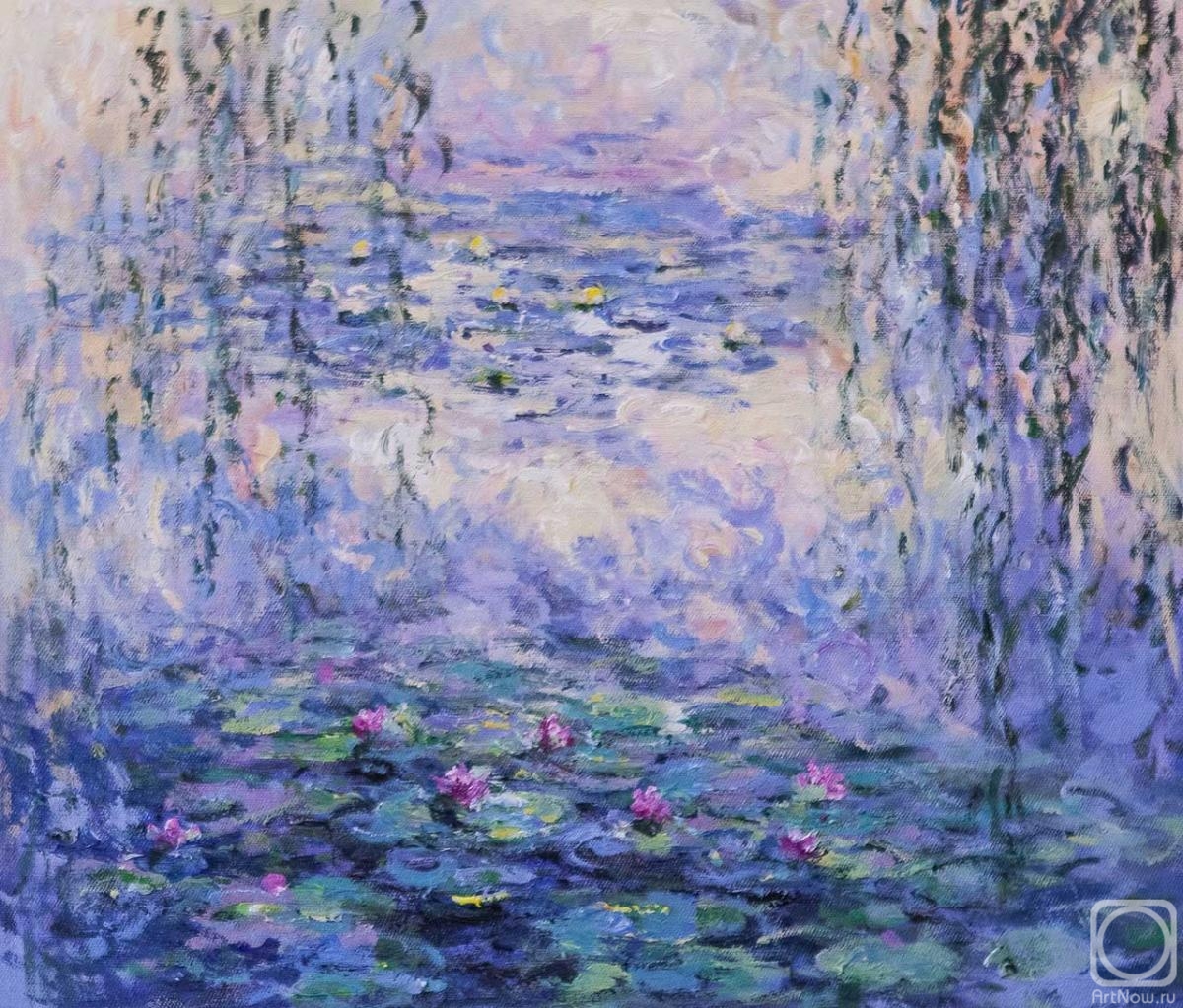 Kamskij Savelij. Water lilies, N27, copy of Claude Monet's picture