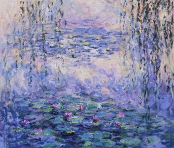 Water lilies, N27, copy of Claude Monet's picture (Painting As A Gift For Birthda). Kamskij Savelij