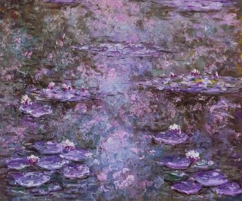 Water lilies N33, copy of the picture by Claude Monet. Kamskij Savelij