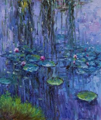 Water lilies N34, copy of the picture by Claude Monet. Kamskij Savelij