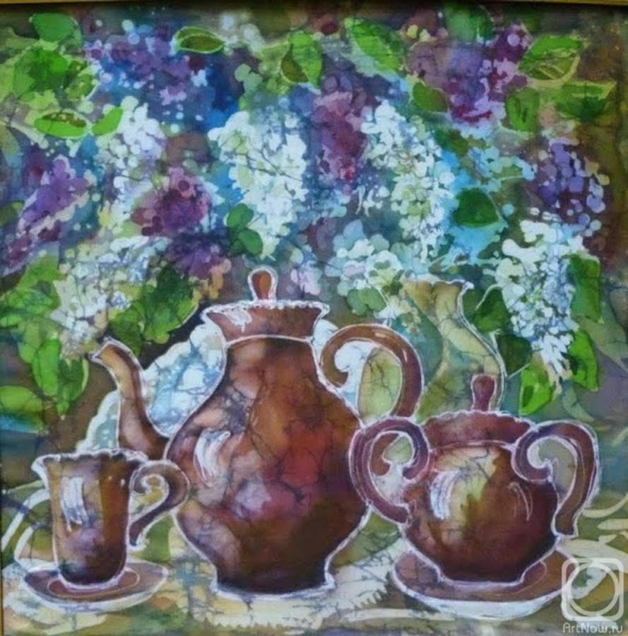 Ripa Elena. Tea with lilacs