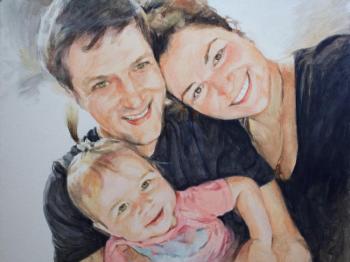 Family portrait (custom made). Rychkov Ilya