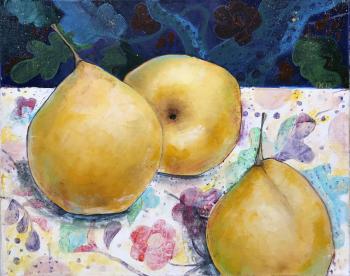 Delicious pear (Impressive Still Life). Pavlova Ekaterina